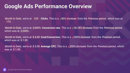 Dashboard example